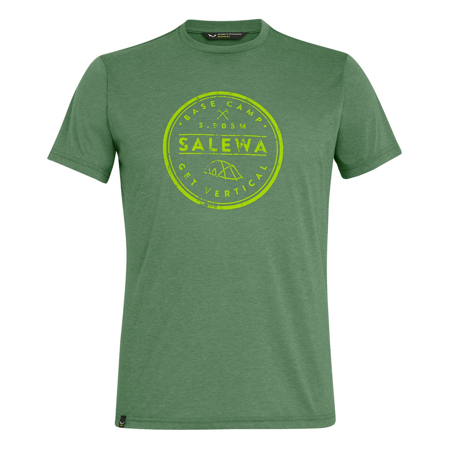 T-Shirts Salewa Base Camp Drirelease® Homem Verdes 591GFRUCP